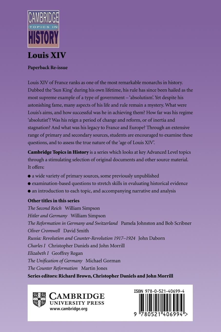 Rückseitencover Louis XIV