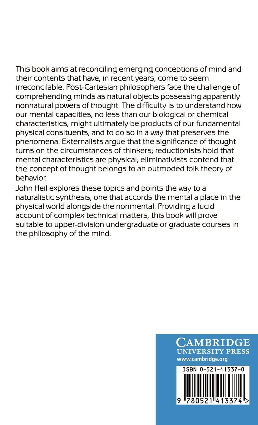 Rückseitencover The Nature of True Minds