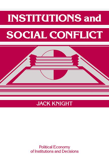 Vorderes Coverbild Institutions and Social Conflict