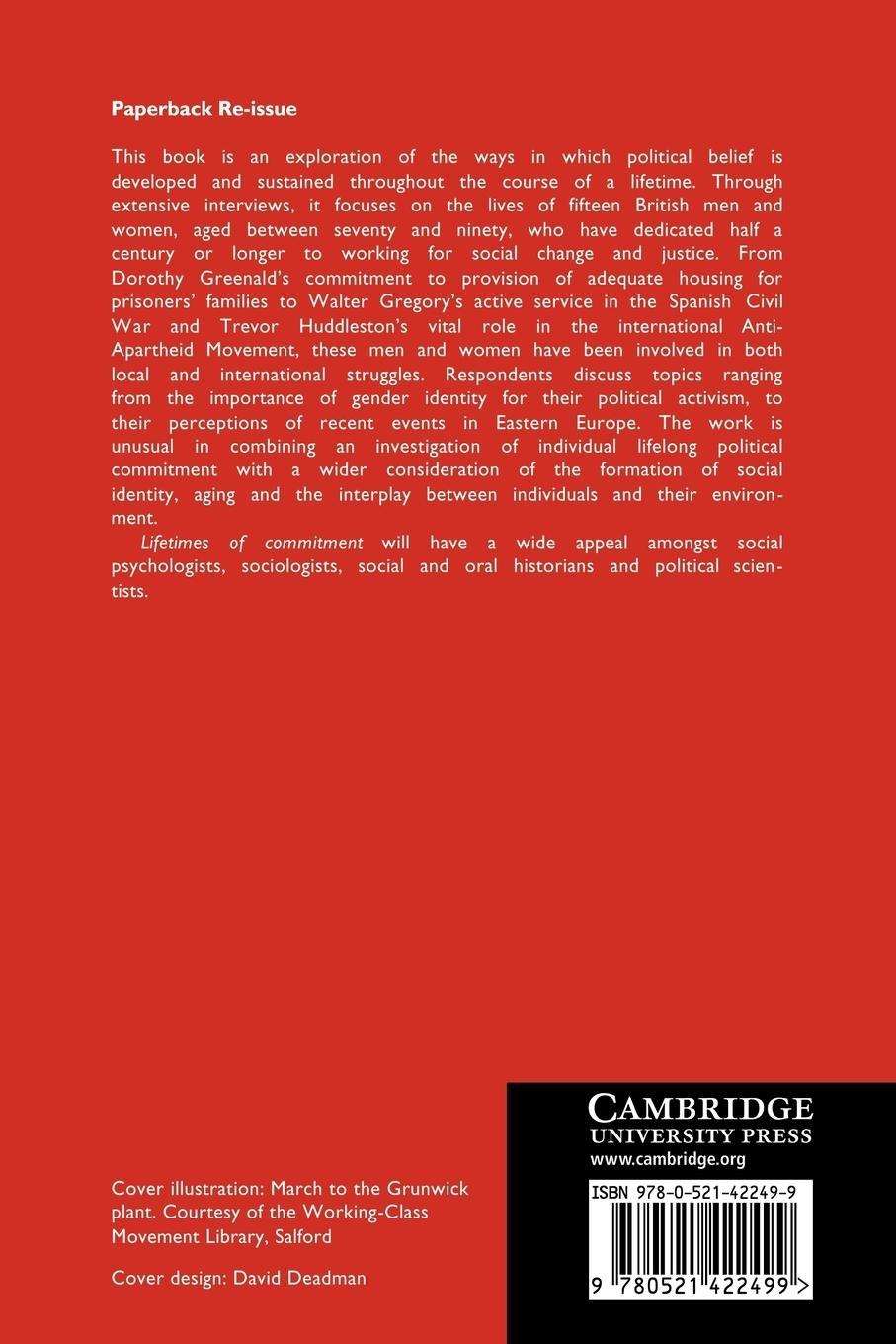 Rückseitencover Lifetimes of Commitment