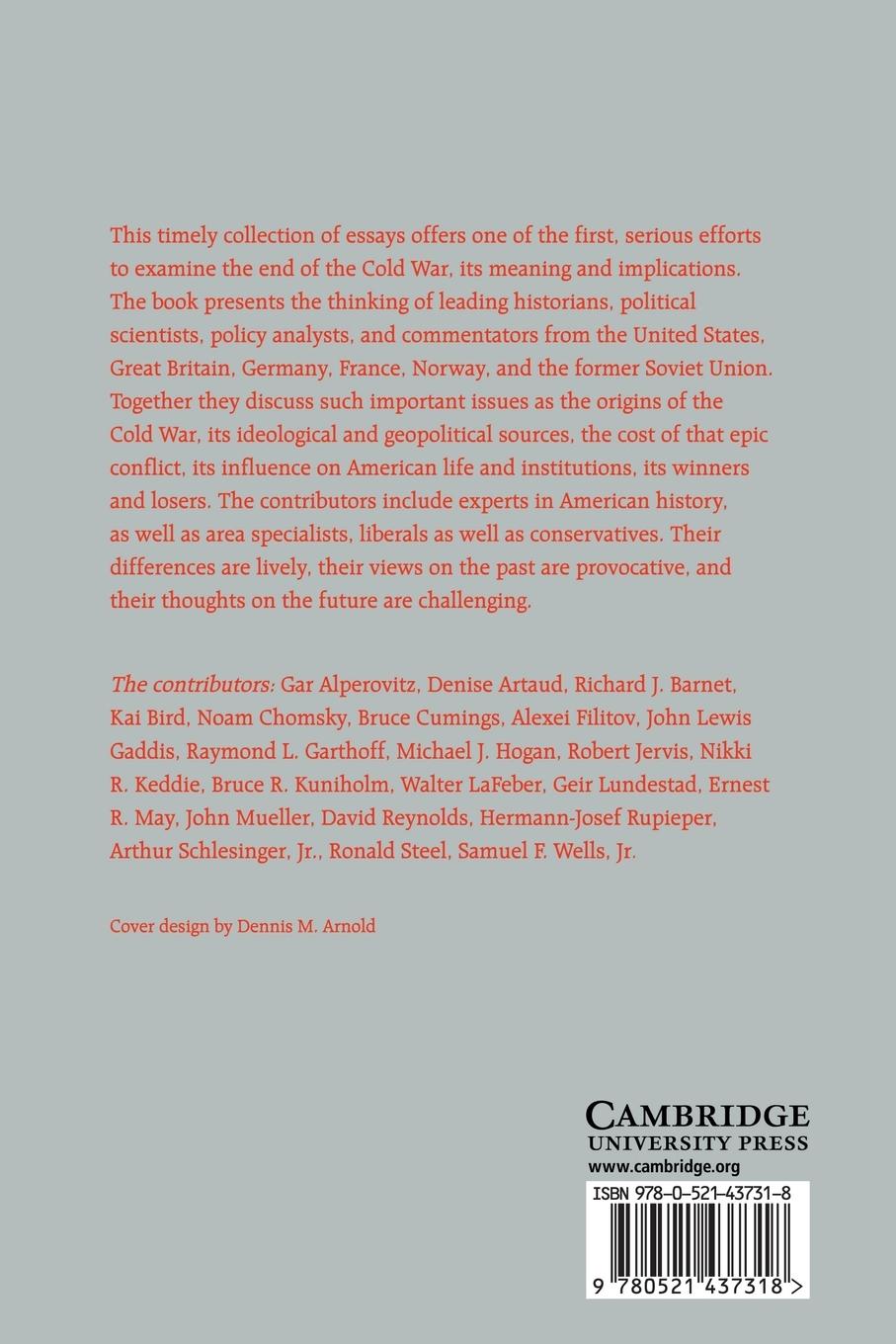 Rückseitencover The End of the Cold War