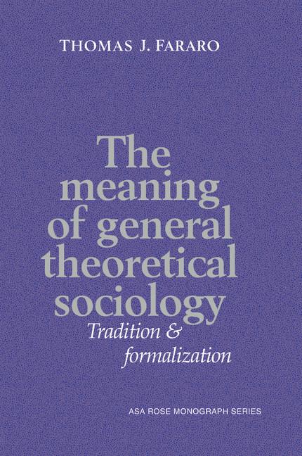 Vorderes Coverbild The Meaning of General Theoretical Sociology