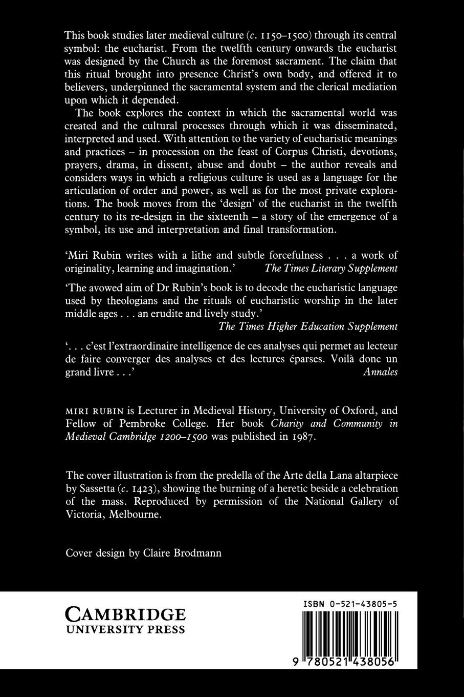 Rückseitencover Corpus Christi