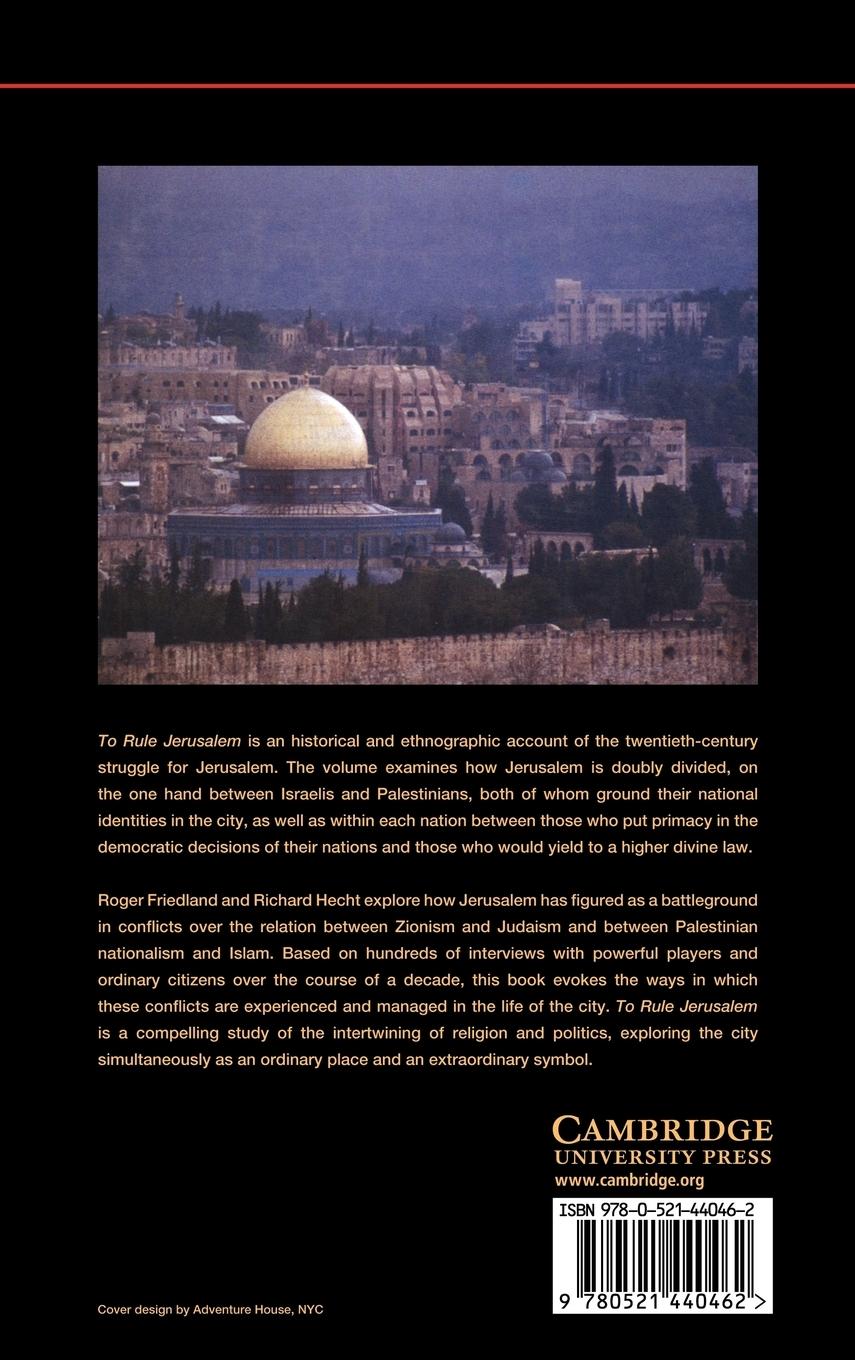 Rückseitencover To Rule Jerusalem