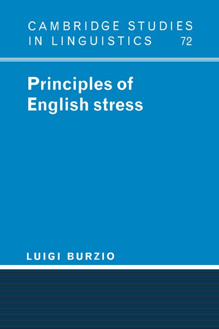 Vorderes Coverbild Principles of English Stress