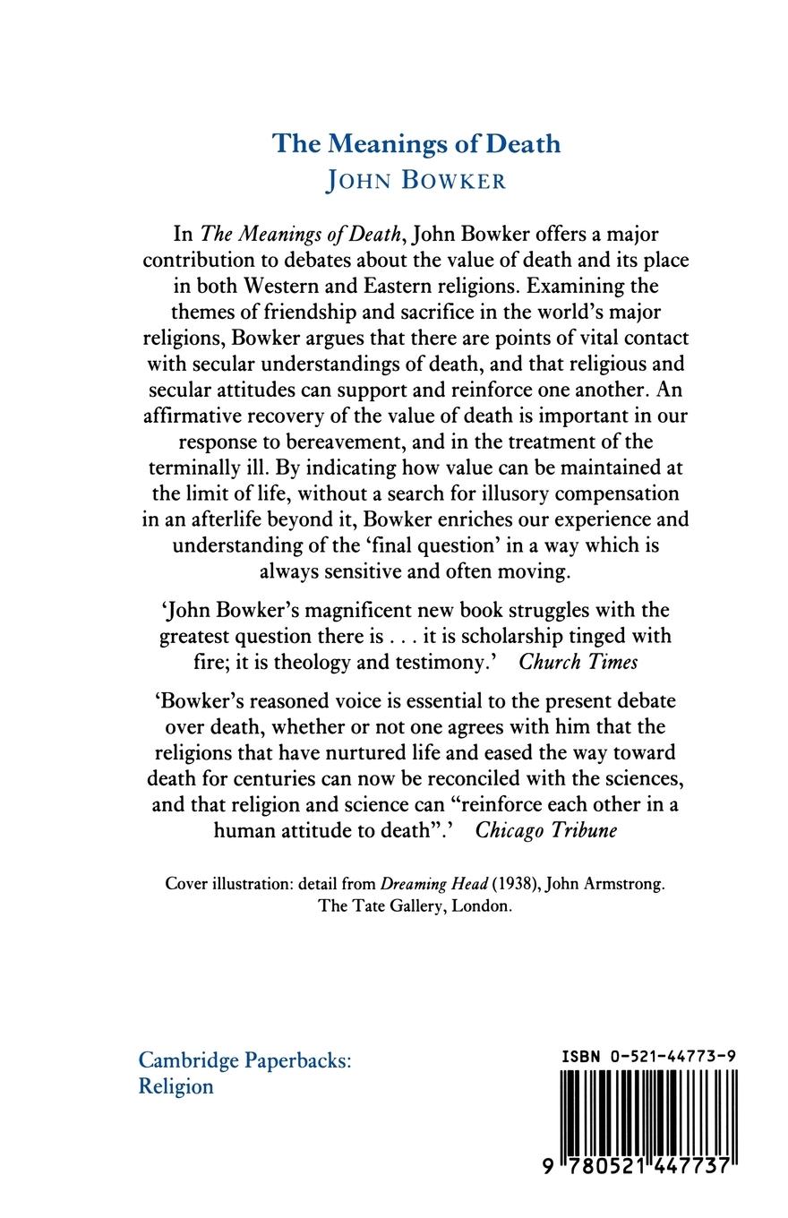 Rückseitencover The Meanings of Death