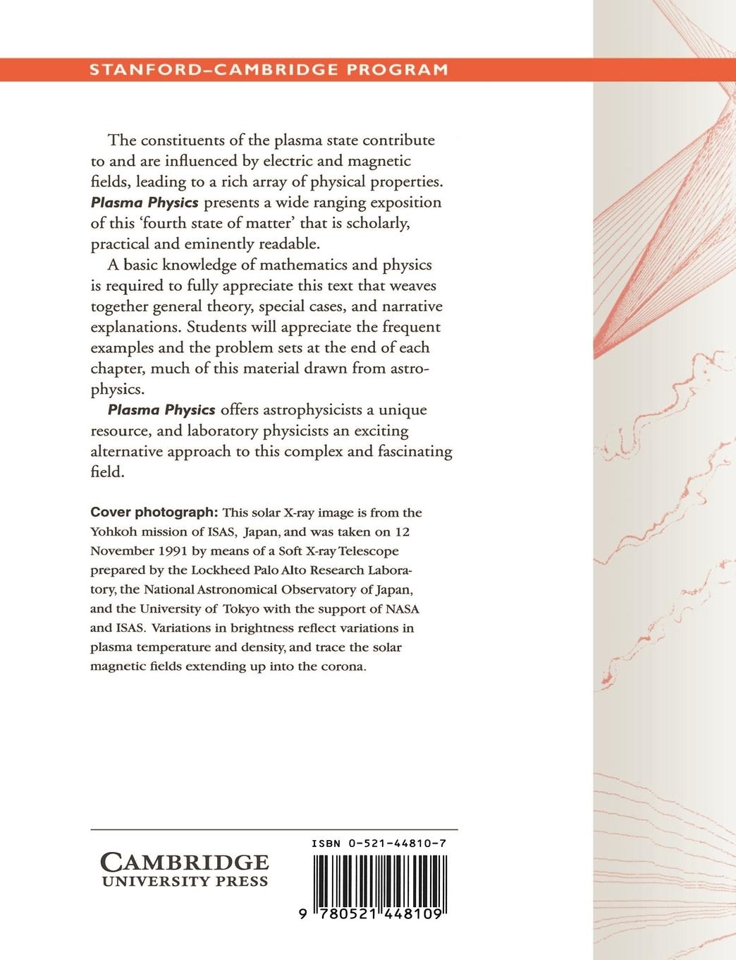 Rückseitencover Plasma Physics