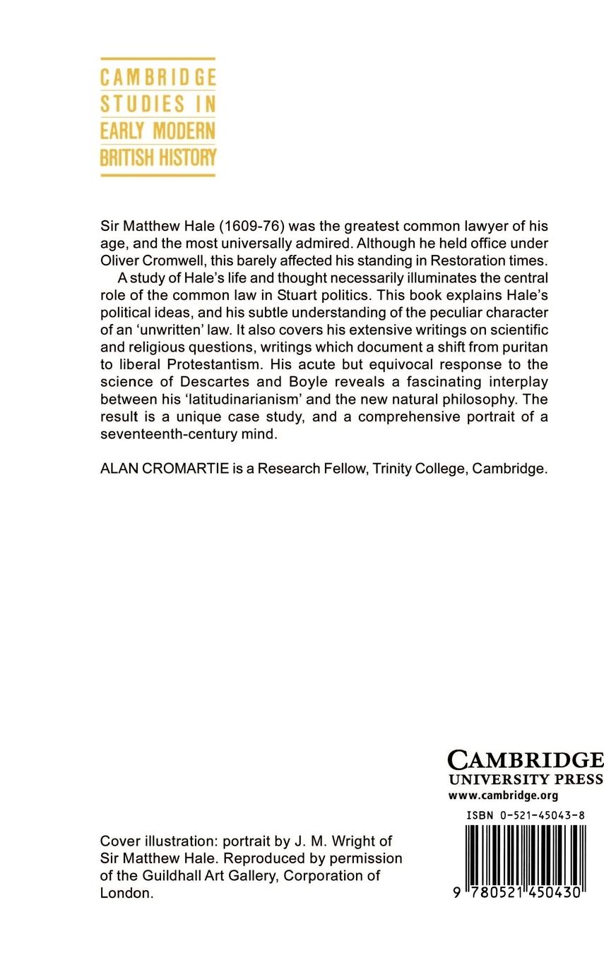 Rückseitencover Sir Matthew Hale, 1609 1676