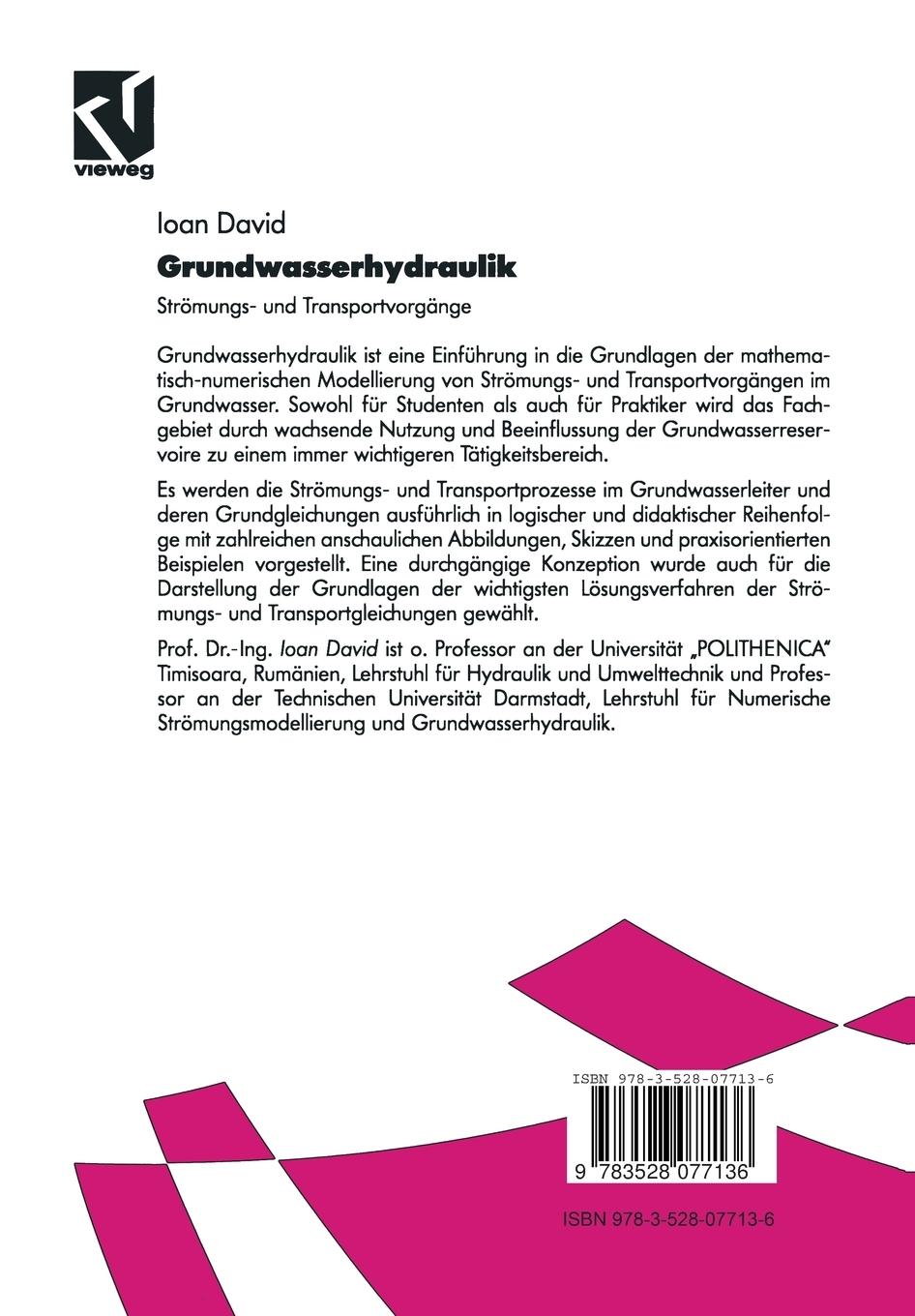 Rückseitencover Grundwasserhydraulik