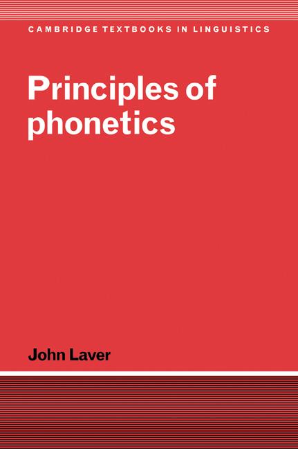 Vorderes Coverbild Principles of Phonetics