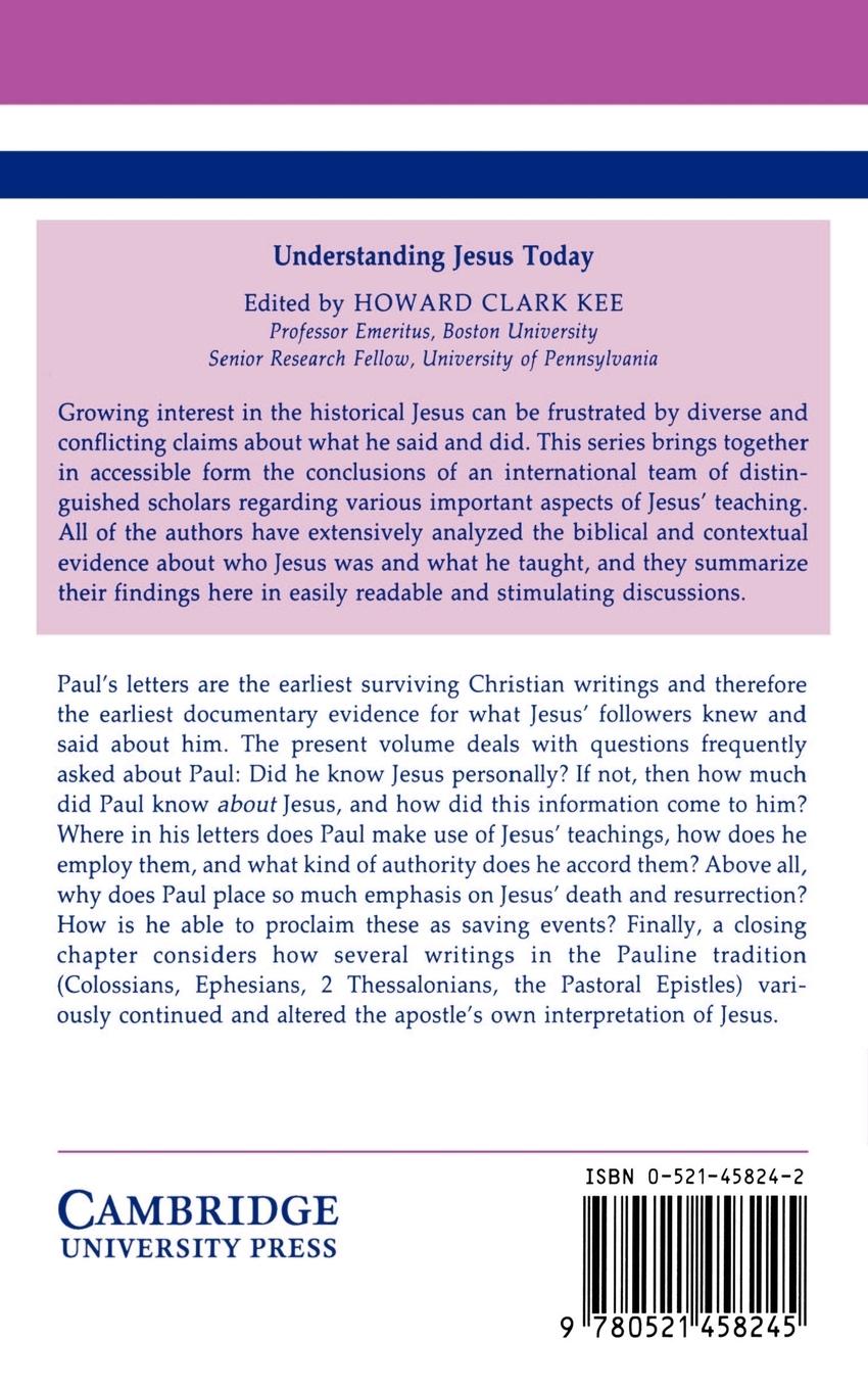 Rückseitencover Jesus According to Paul