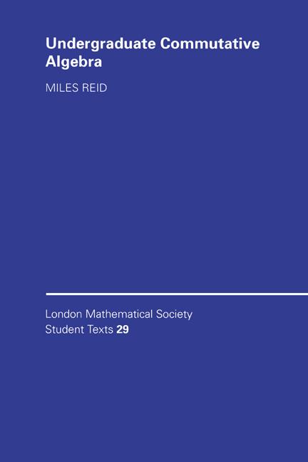 Vorderes Coverbild Undergraduate Commutative Algebra