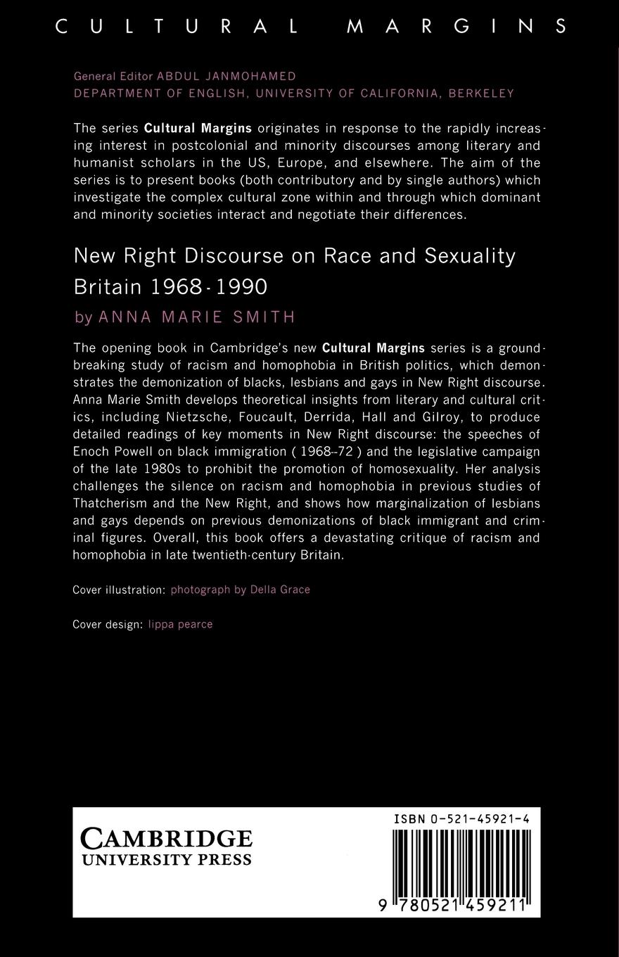 Rückseitencover New Right Discourse on Race and Sexuality