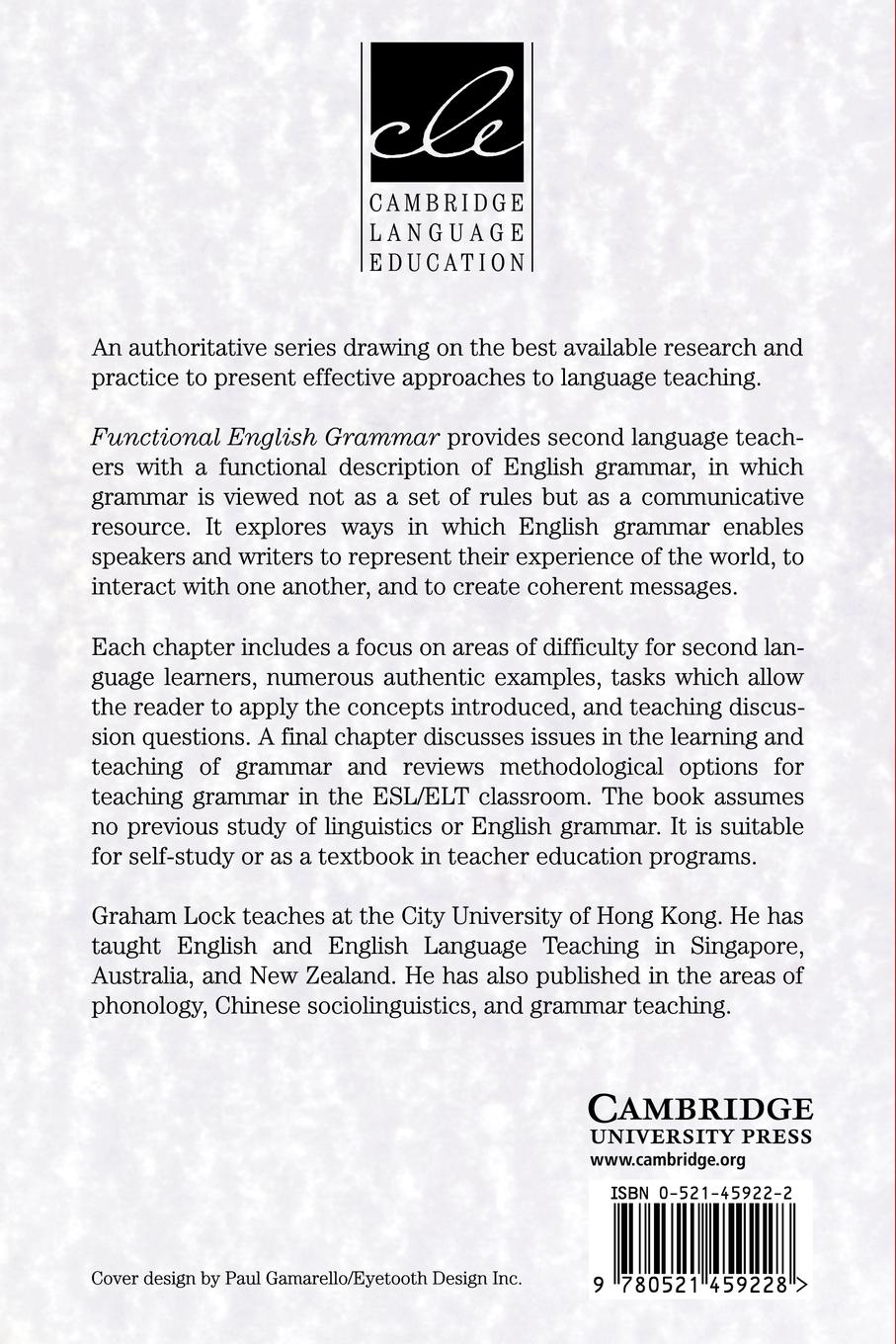 Rückseitencover Functional English Grammar