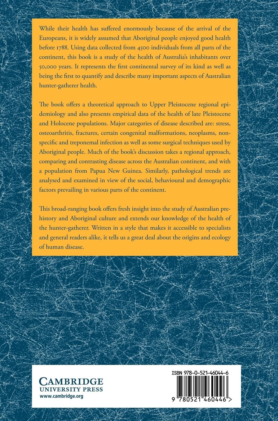 Rückseitencover Palaeopathology of Aboriginal Australians