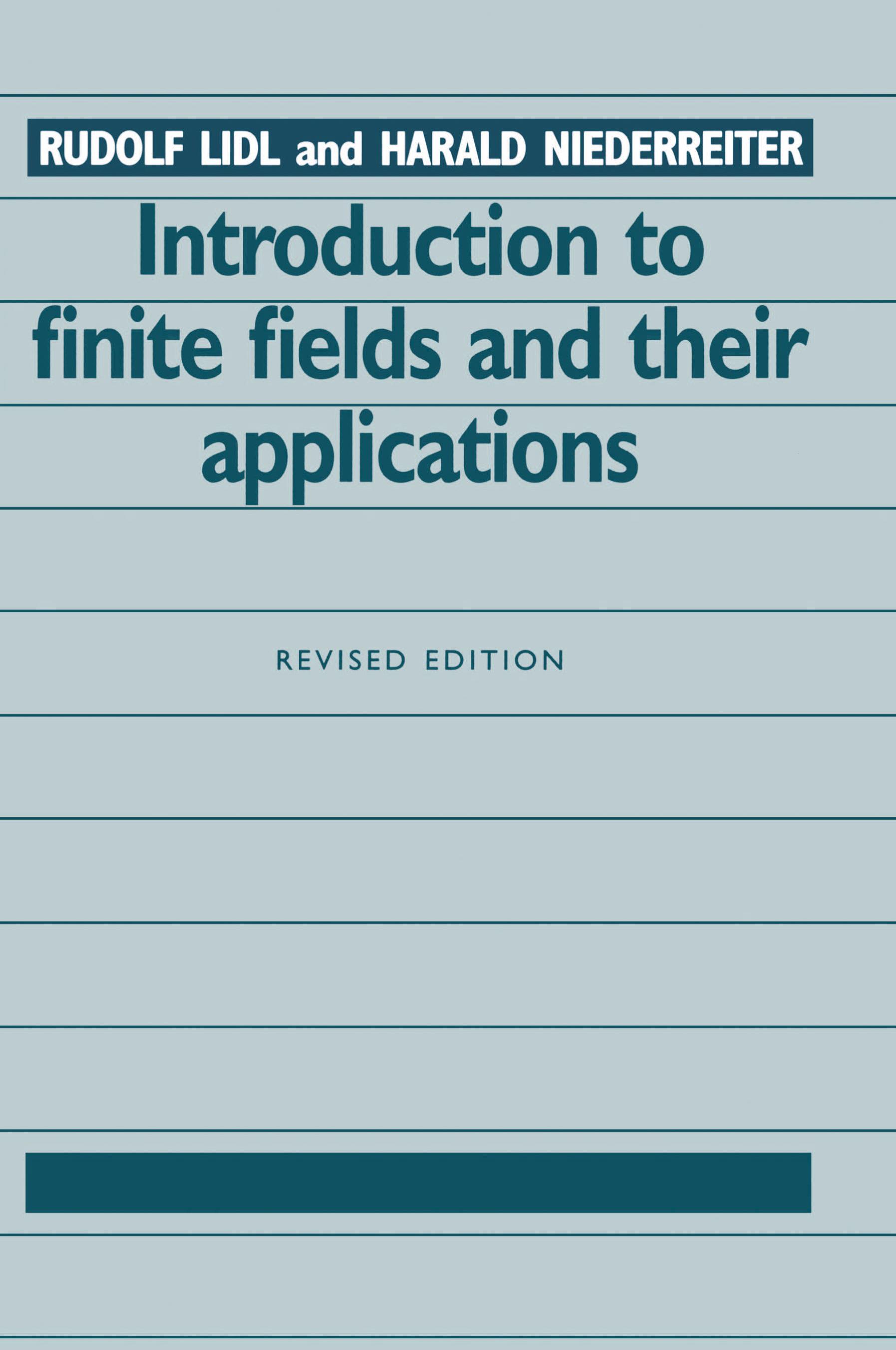 Vorderes Coverbild Introduction to Finite Fields and Their Applications