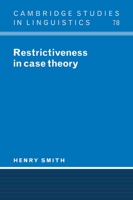 Vorderes Coverbild Restrictiveness in Case Theory
