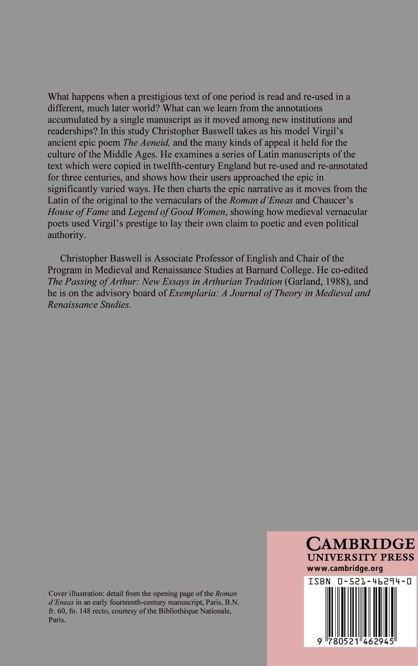Rückseitencover Virgil in Medieval England