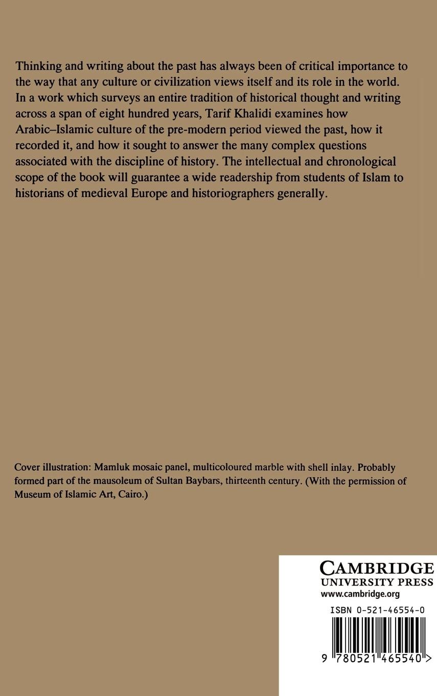 Rückseitencover Arabic Historical Thought in the Classical Period