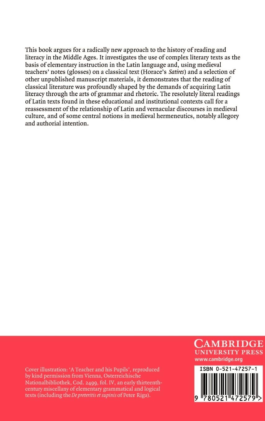 Rückseitencover Medieval Reading