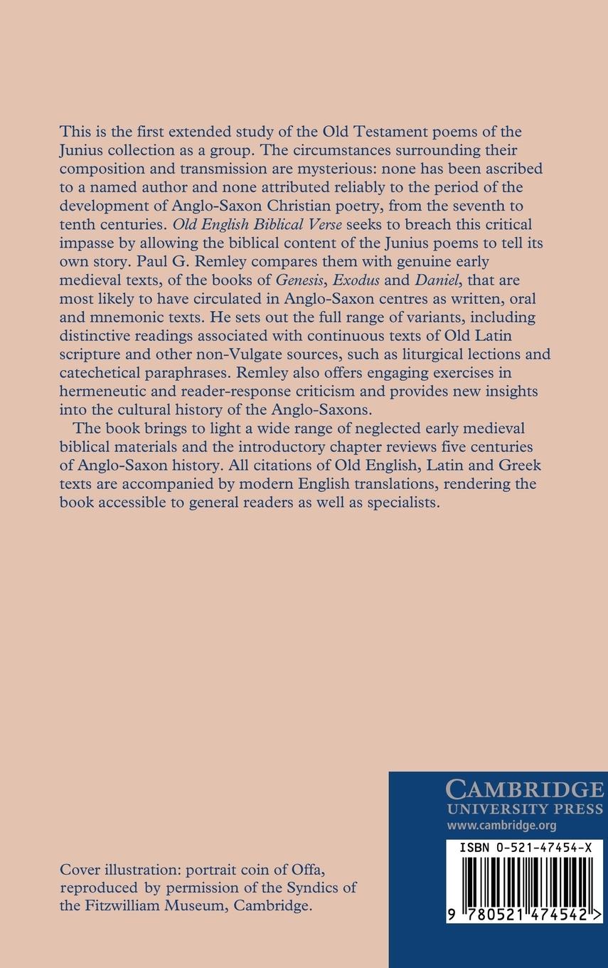 Rückseitencover Old English Biblical Verse