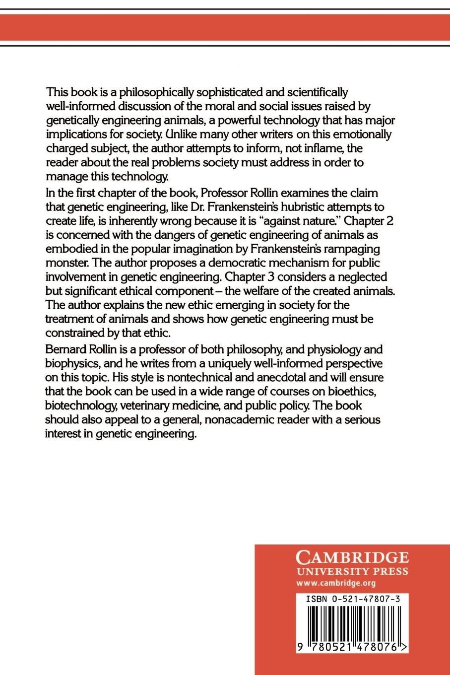 Rückseitencover The Frankenstein Syndrome