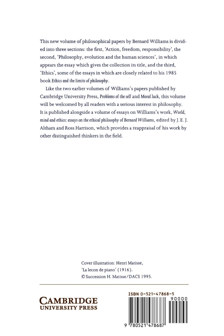 Rückseitencover Making Sense of Humanity