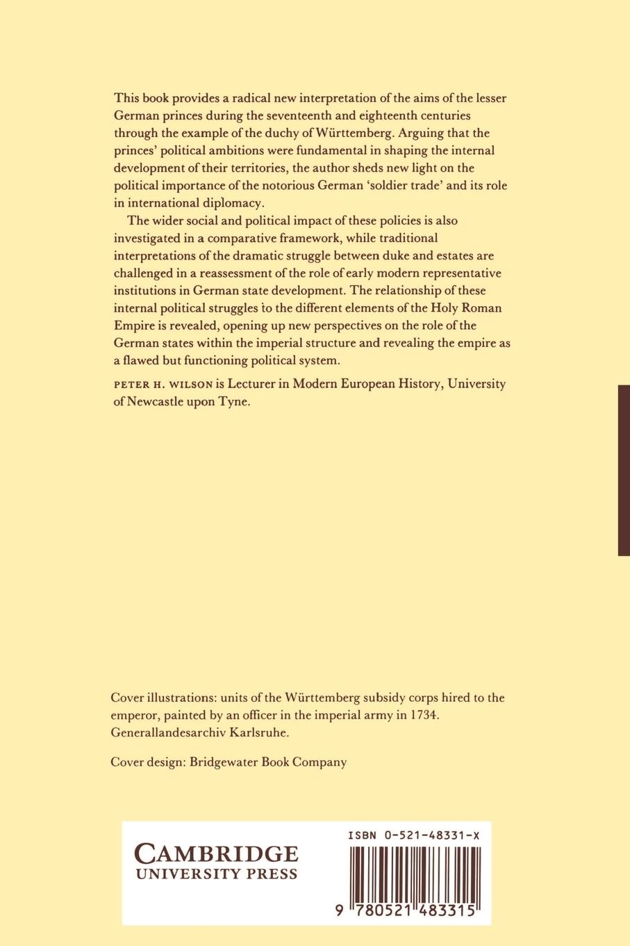 Rückseitencover War, State and Society in Wurttemberg, 1677 1793