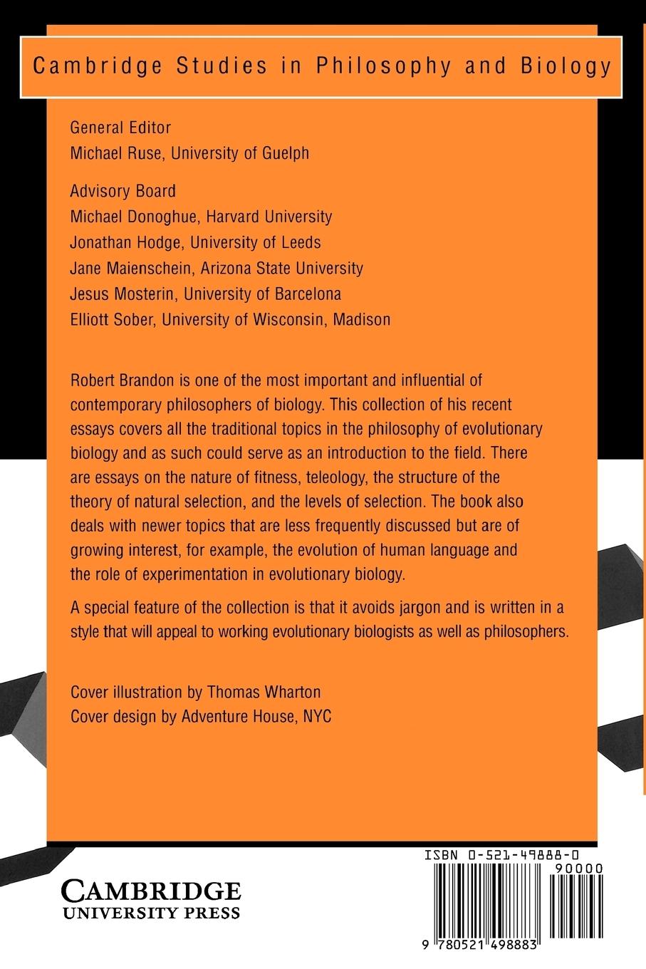 Rückseitencover Concepts and Methods in Evolutionary Biology