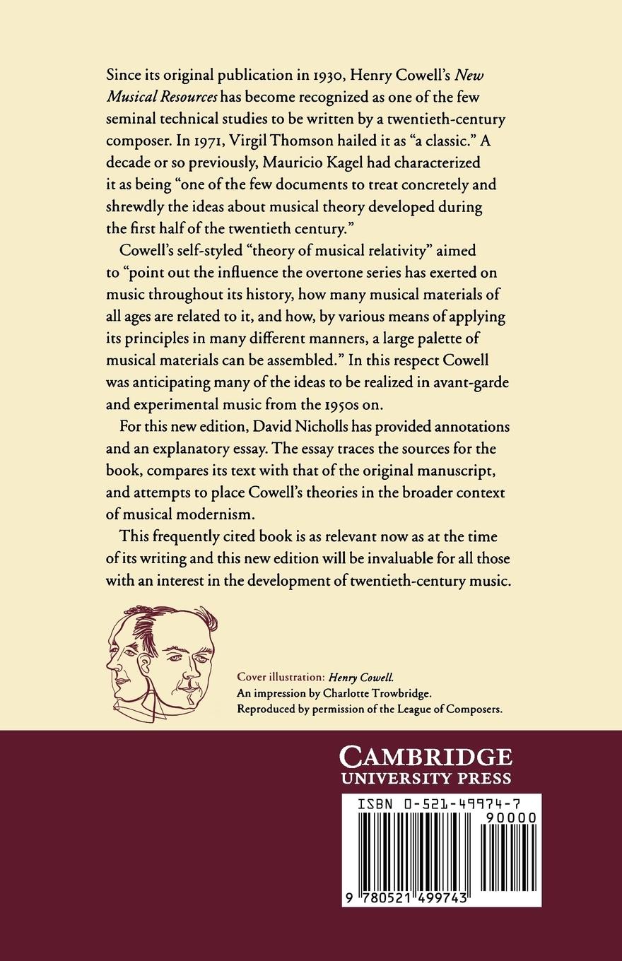 Rückseitencover New Musical Resources