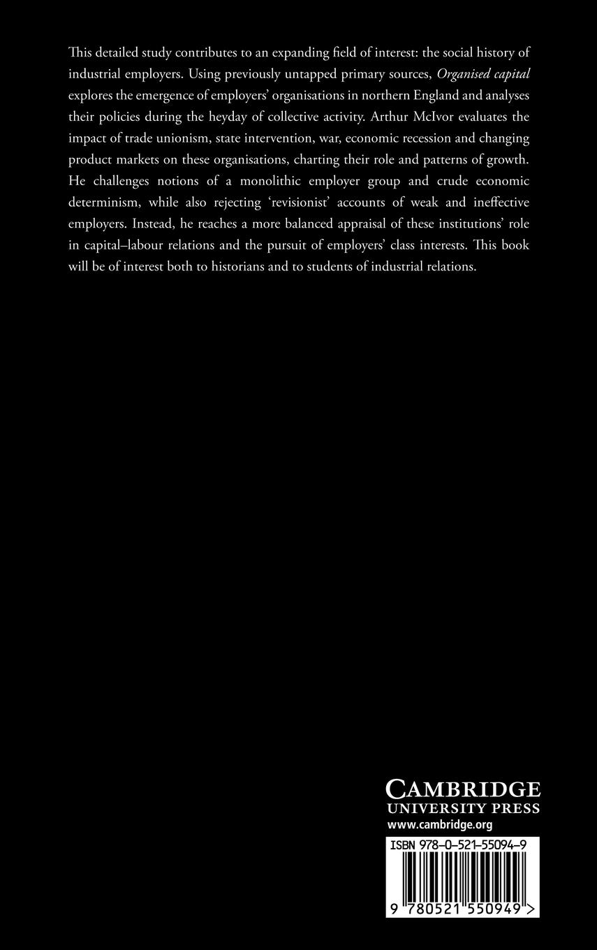 Rückseitencover Organised Capital