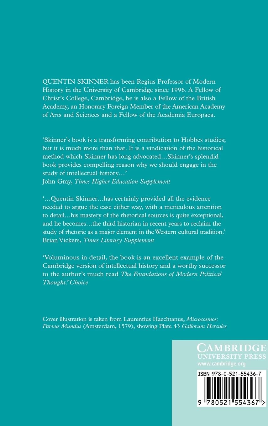 Rückseitencover Reason and Rhetoric in the Philosophy of Hobbes