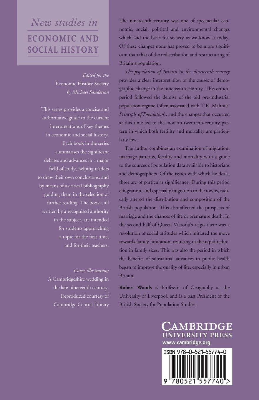 Rückseitencover The Population of Britain in the Nineteenth Century