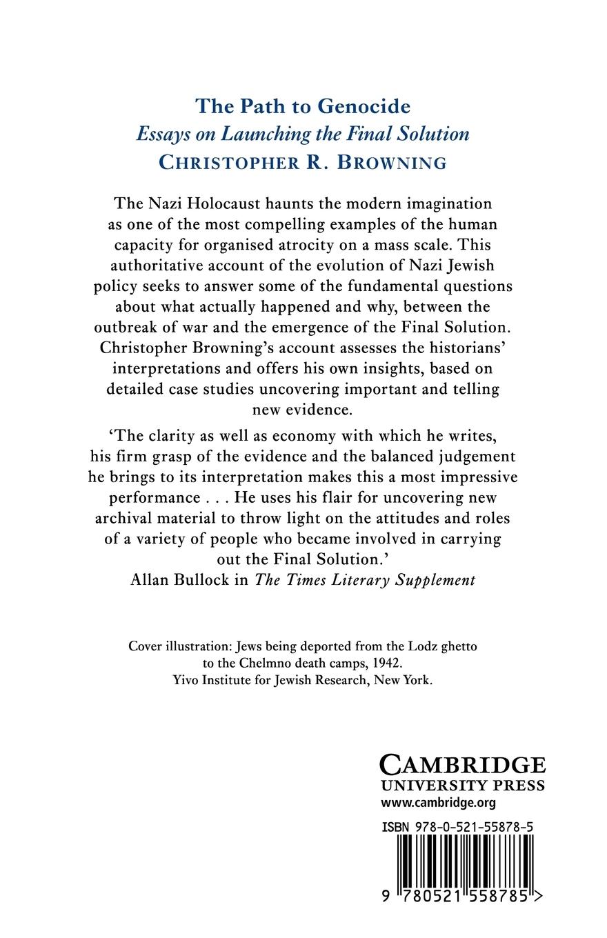 Rückseitencover The Path to Genocide