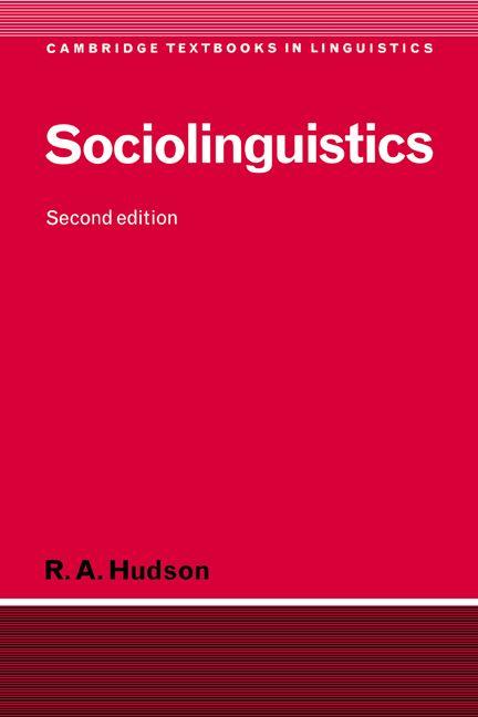 Vorderes Coverbild Sociolinguistics