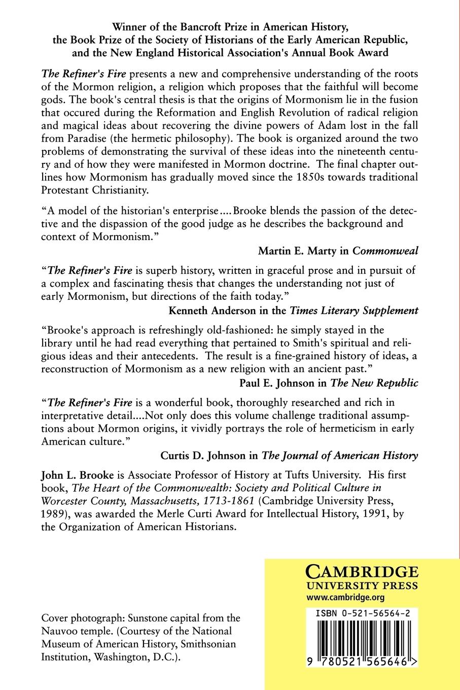 Rückseitencover The Refiner's Fire