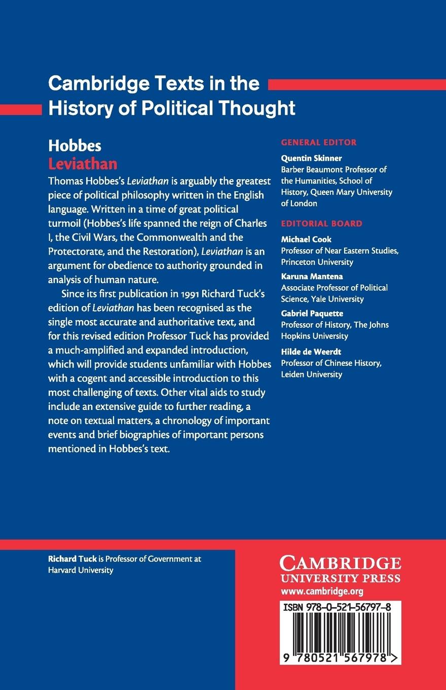 Rückseitencover Hobbes: Leviathan