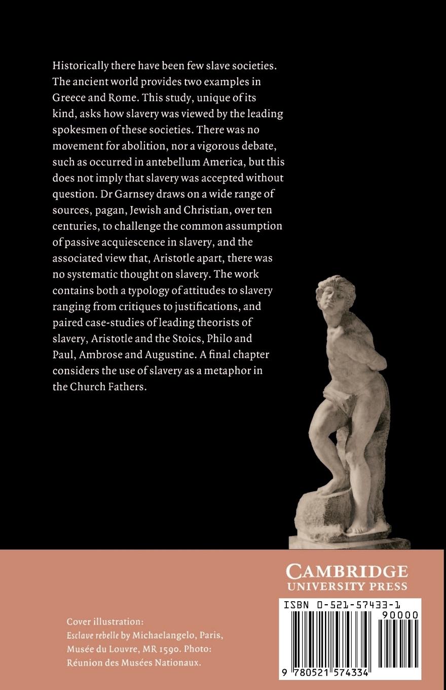 Rückseitencover Ideas of Slavery from Aristotle to Augustine