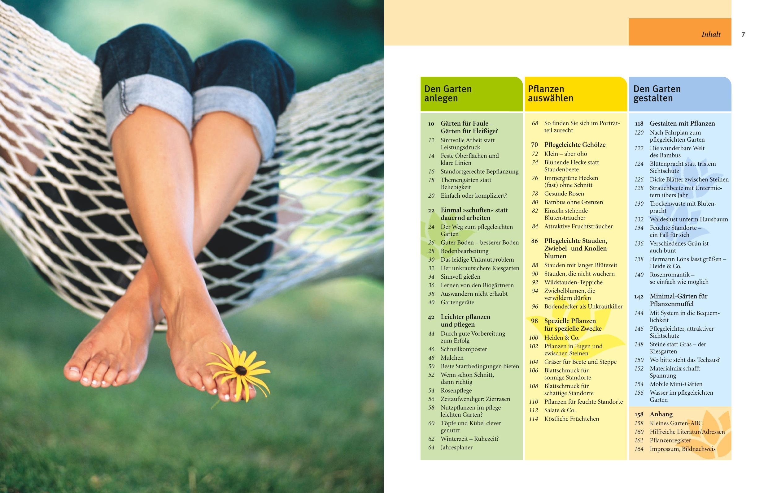 Beispielinhalt (Bild) Pflegeleichter Garten