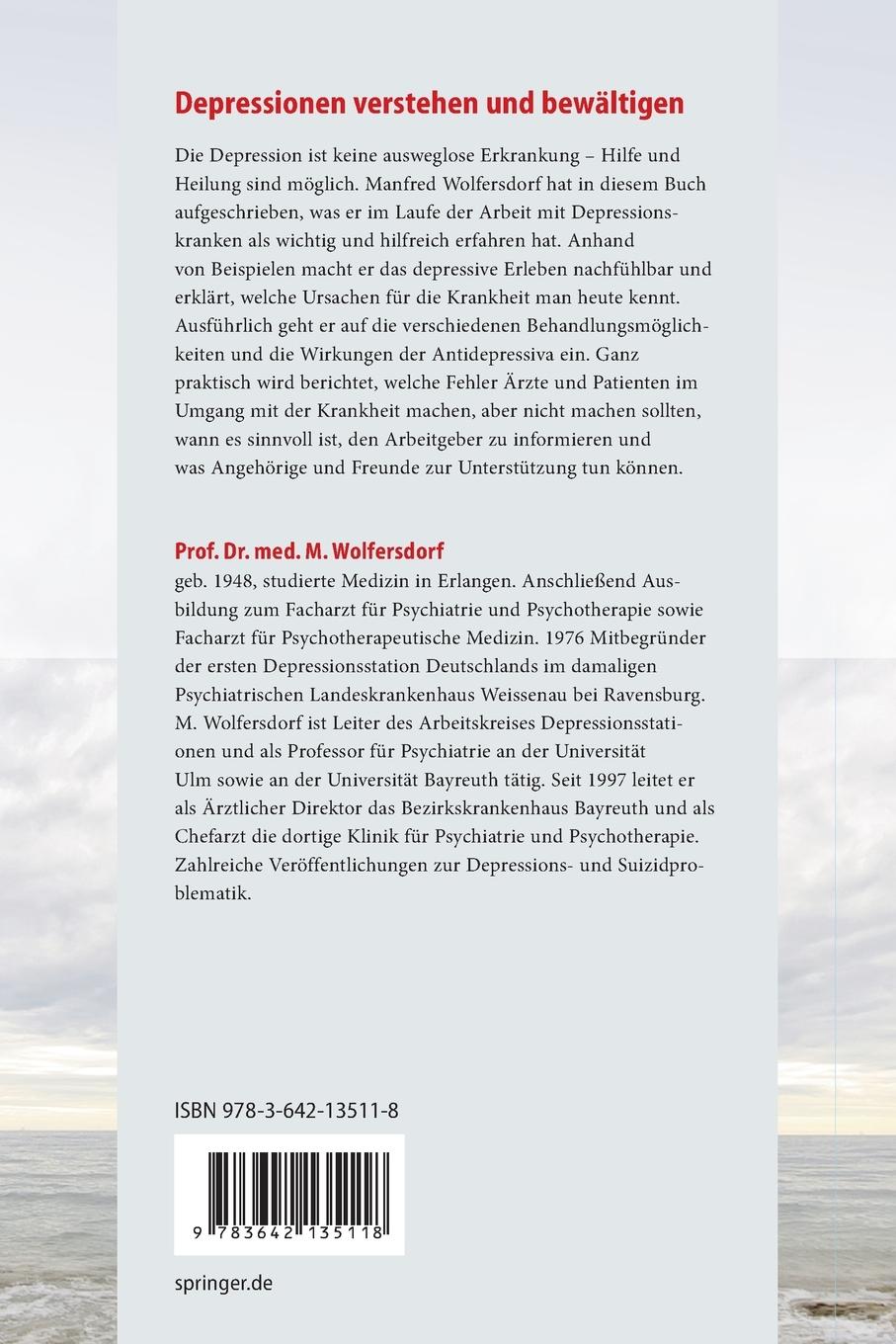 Rückseitencover Depressionen verstehen und bewältigen