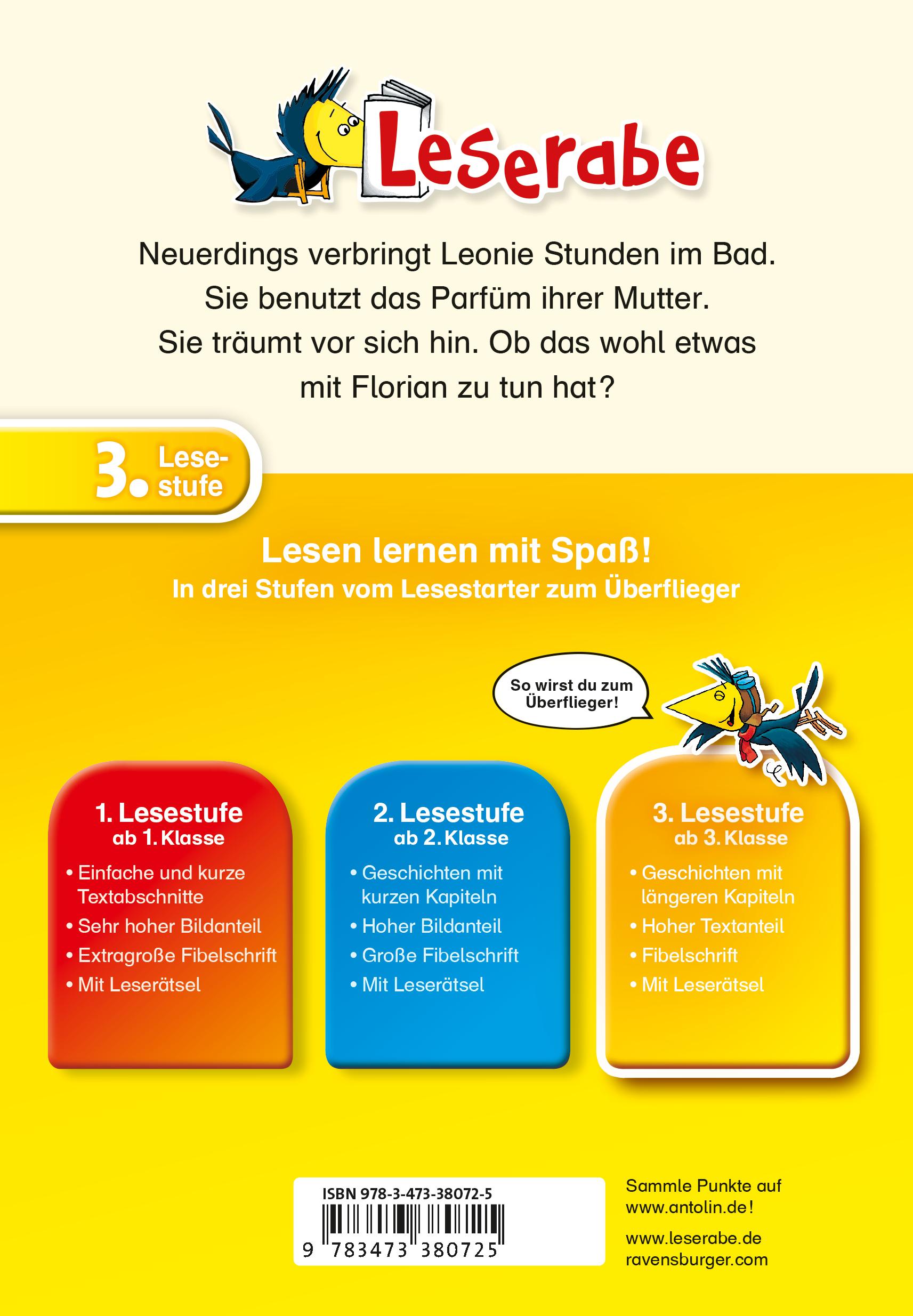 Rückseitencover Leonie ist verknallt - Leserabe 3. Klasse - Erstlesebuch ab 8 Jahren