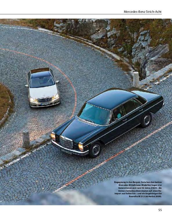 Beispielinhalt (Bild) Mercedes-Benz Strich-8 Modelle 200 - 280 E