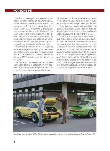 Beispielinhalt (Bild) Praxisratgeber Klassikerkauf Porsche 911