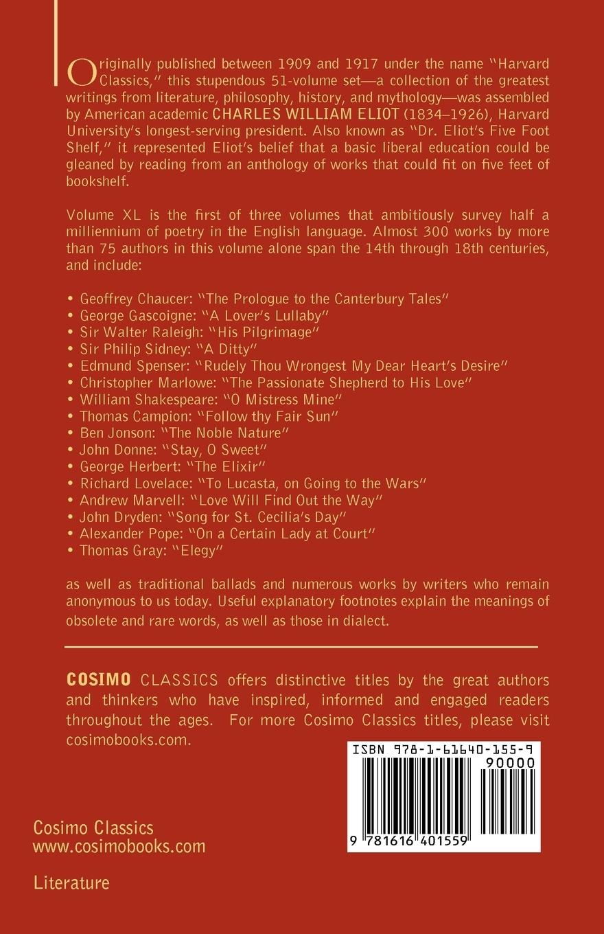 Rückseitencover English Poetry I