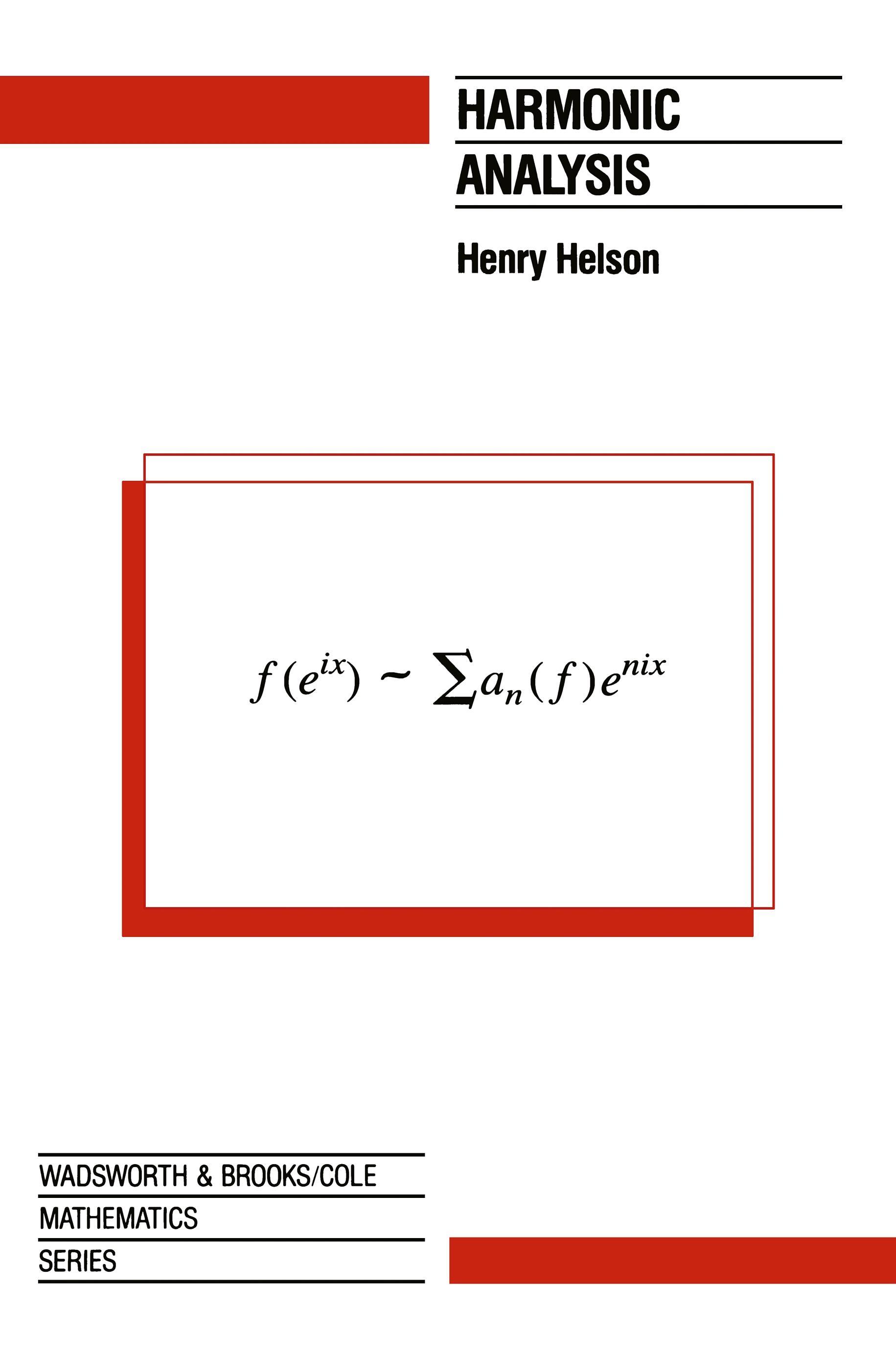 Vorderes Coverbild Harmonic Analysis