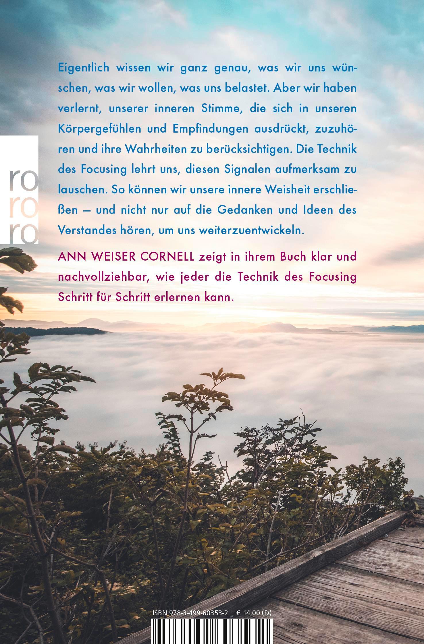 Rückseitencover Focusing. Der Stimme des Körpers folgen