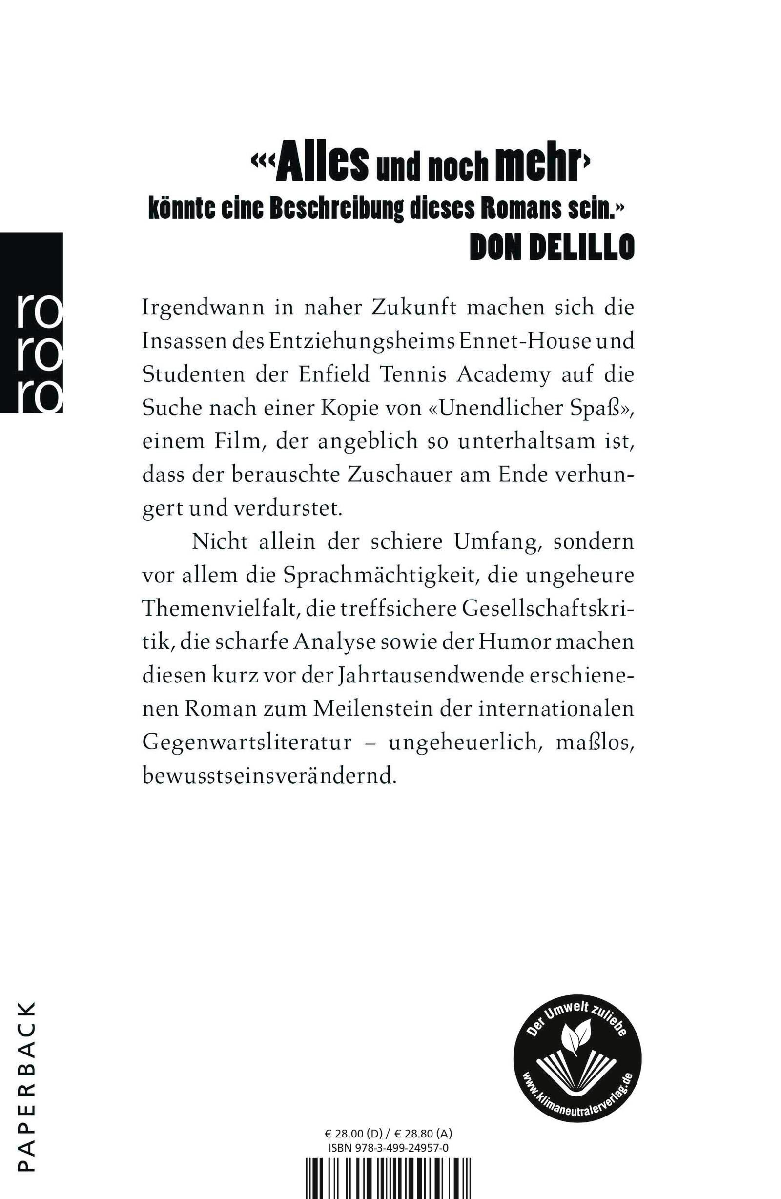 Rückseitencover Unendlicher Spaß