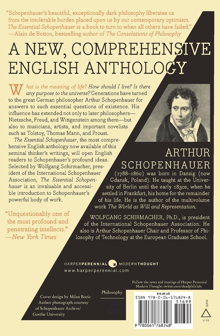 Rückseitencover Essential Schopenhauer, The