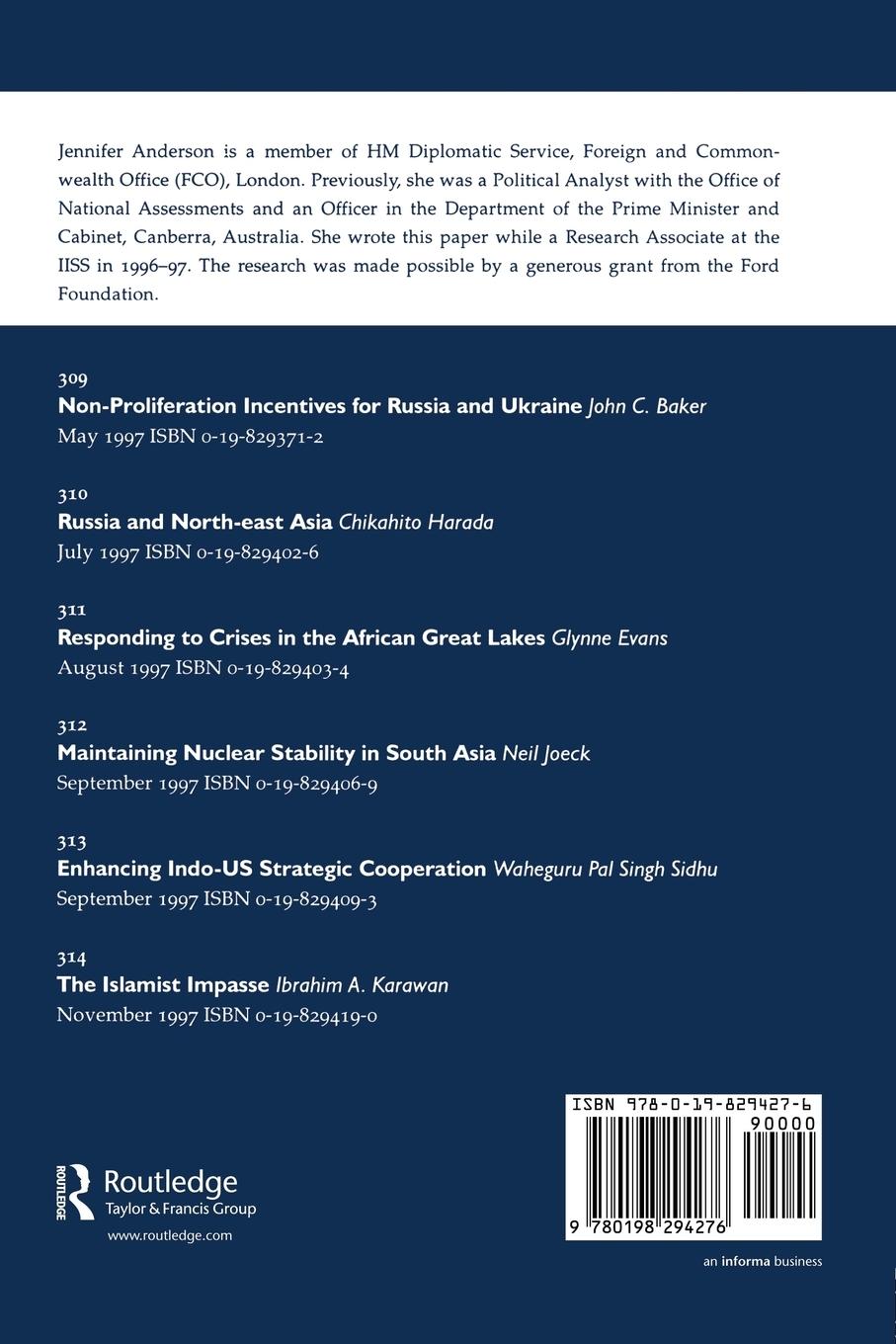 Rückseitencover The Limits of Sino-Russian Strategic Partnership