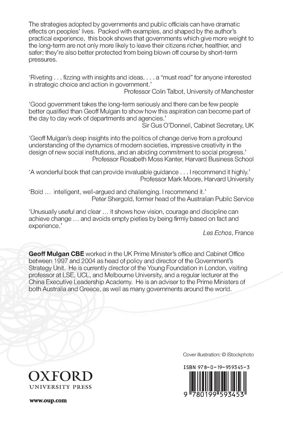 Rückseitencover The Art of Public Strategy